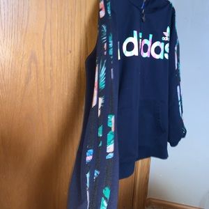 super cool adidas flowery zip up